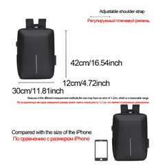 Lightweight Men's 16-Inch Solid Color Computer Backpack
