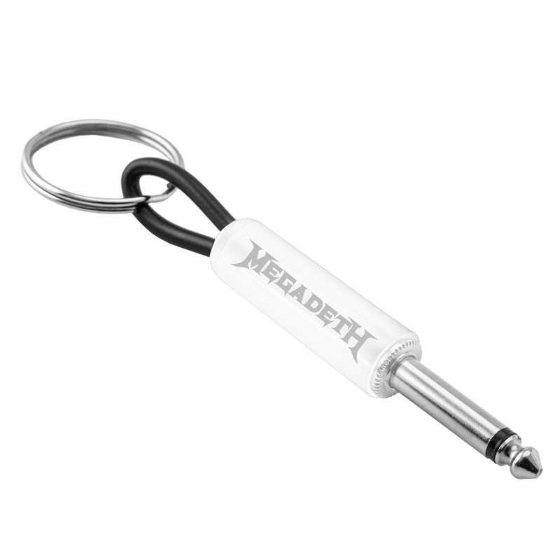 Megadeth Whiteout Wordmark Guitar Plug Keychain