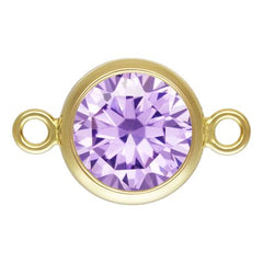 Birthstone Connectors, Gold Filled 14k, 4mm, For Permanent Jewelry