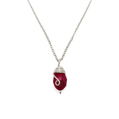 Silver Birthstone necklace