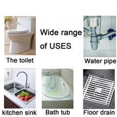 17.7inch Duct Unclogging Brush for Bathroom Cleaning