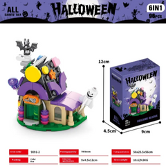 Halloween Pumpkin House Building Blocks
