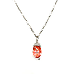 Silver Birthstone necklace