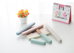 Travel Toothbrush Holder Made from Wheat Straw (Set)