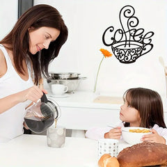 Metal Hanging Wall Sign for Coffee Bar Decor