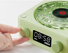 Retro Turntable Bluetooth Speaker with RGB Lamp