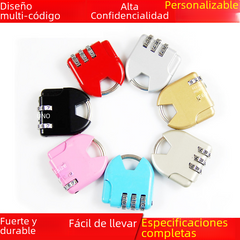 Mini Metal Bottle Lock with Code for Luggage and Drawers