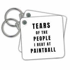3dRose Key Chains Tears of the People I Beat at Paintball Funny Best Player Ever Joke (kc-368874-1)