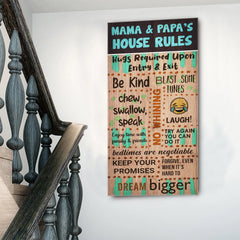 Patio Rules Sign