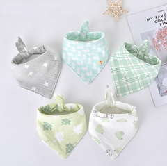 Triangle Baby Scarf for Drooling and Teething