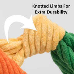 Stuey Sock Monkey Knottie®  Plush Dog Toy