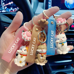 Cute Cartoon Cat Key Rings Pendant Keychain for All