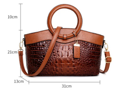 Ring shoulder diagonal bag