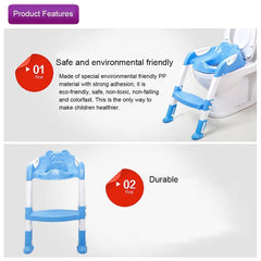 Children's Toilet Trainer with Step Stool Seat