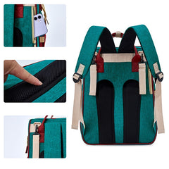 Upgraded Waterproof Oxford Fabric USB Charging Diaper Bag