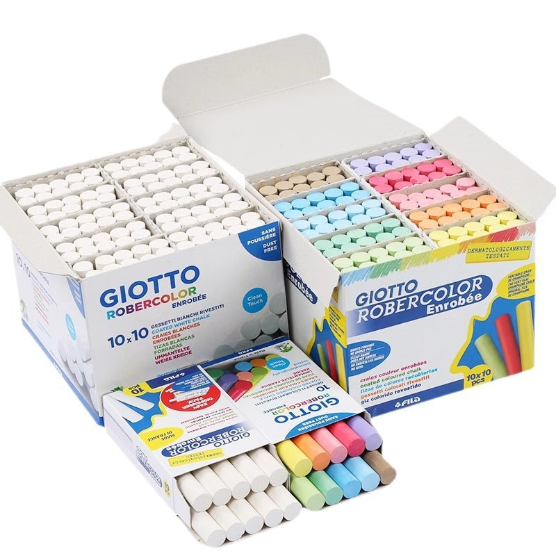 Giotto 100-Pack Colored Dustless Chalk Markers