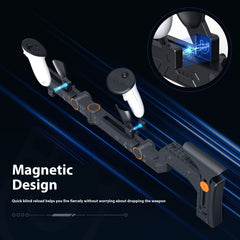 VR Submachine Gun Mount for Quest 3/3S