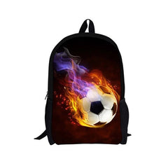 Customizable Backpack for Students - Colorful Football Series