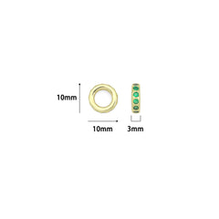 Birthstone Spacer,Spacer for Necklace, birthstone Charm Pendant, Sku#LX977