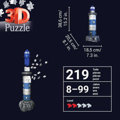 Light-Up Lighthouse 219 Piece 3D Jigsaw Puzzle Ravensburger
