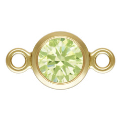 Birthstone Connectors, Gold Filled 14k, 4mm, For Permanent Jewelry