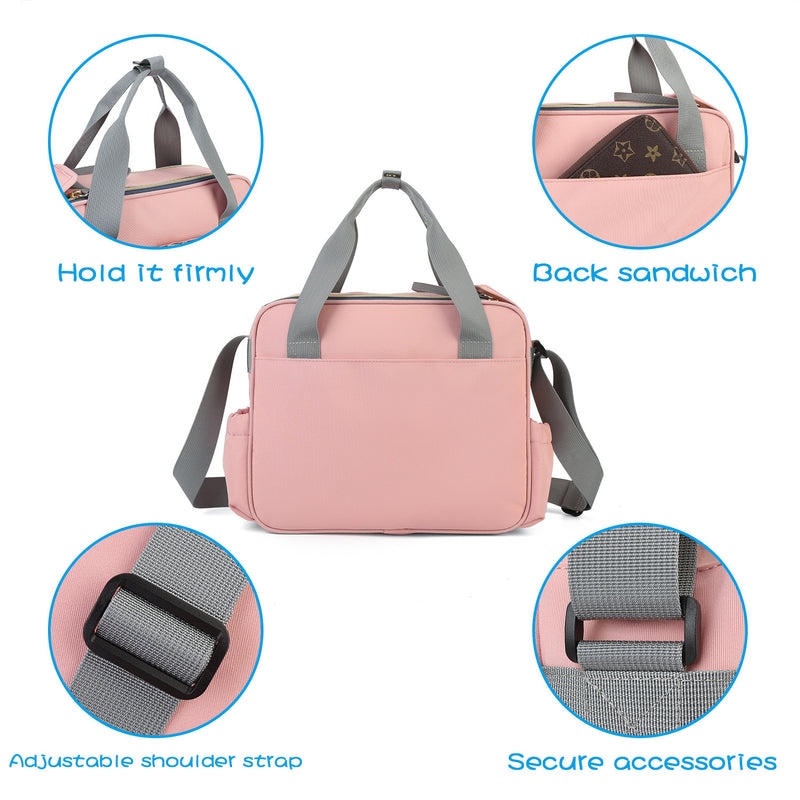 LEQUEEN Stylish Waterproof Multi-Function Mommy Bag