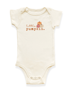 Little Pumpkin Stack Organic Baby Bodysuit