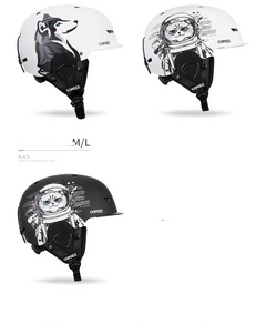 Integrated Snow Goggles with Crash Helmet for Adults