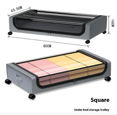Square Bed Bottom Storage Box