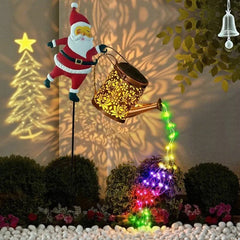 Solar-Powered Santa Yard Light