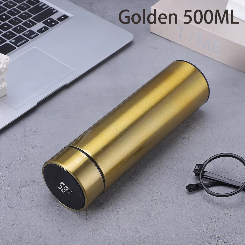 500ml Smart Thermos Bottle with Temperature Display