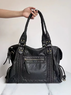 French Retro Biker Messenger Bag