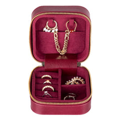 Amanda Leather Jewelry Box, Medium