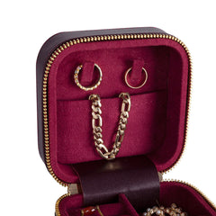 Amanda Leather Jewelry Box, Medium
