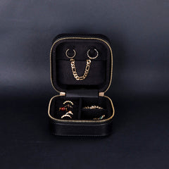 Amanda Leather Jewelry Box, Medium