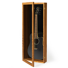 Acoustic Guitar Display Case - Premium Oak