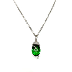 Silver Birthstone necklace
