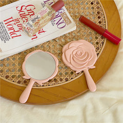 Portable Mini Rose Flower Makeup Mirror for Students