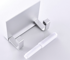 Aluminum Storage Rack for Bathroom and Tissue Holder