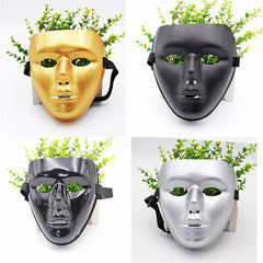 Ghost Dance Mask - Full Face Gold Silver for Street Dance