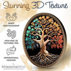 Tree of Life Affirmation Sobriety Coin Gift Set - Multicolor