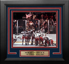 1980 USA Miracle on Ice Olympic Hockey Framed & Matted Photo