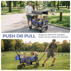 Momfann 4-Seater All-Terrain Stroller Wagon for Kids