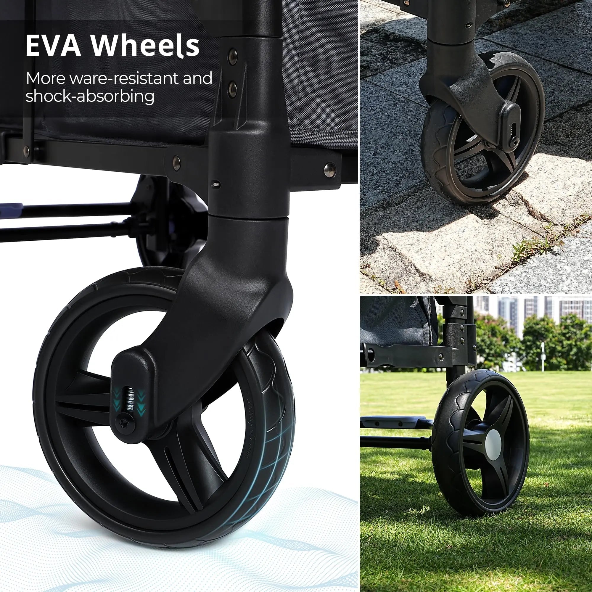 Momfann 4-in-1 Double Stroller Wagon for Kids