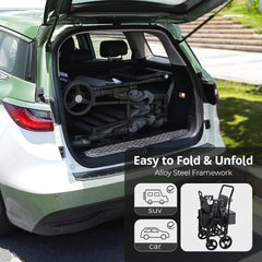 Momfann 2-Seater All-Terrain Stroller Wagon for Kids