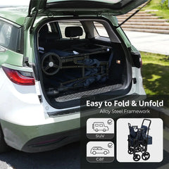 Momfann 2-Seater All-Terrain Stroller Wagon for Kids
