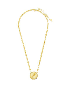 Bold CZ Zodiac Link Pendant Necklace
