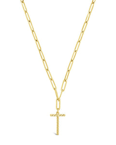 Braided Initial Pendant Necklace
