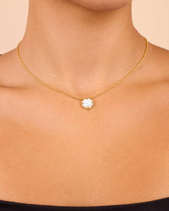 Rose Petal Pendant Necklace