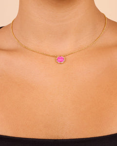 Rose Petal Pendant Necklace